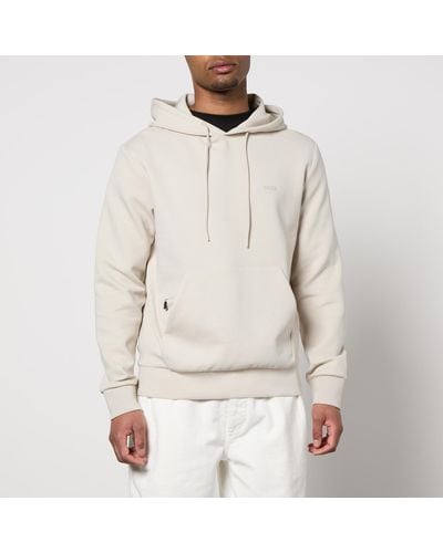 BOSS Soody Cotton-blend Jersey Hoodie - Natural