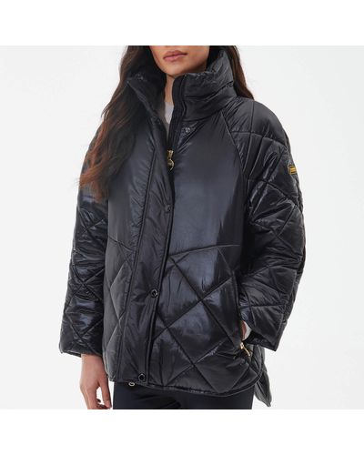 Barbour Parade Quilted Shell Coat - Black