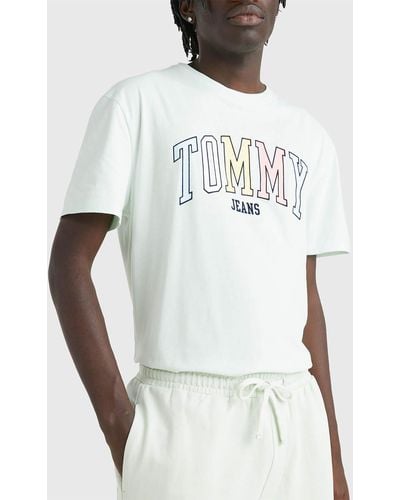 College Tommy for Vintage T-shirt Men in Cotton-jersey Hilfiger Black Tiger Lyst |