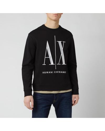 Armani Exchange Icon Logo Sweatshirt - Black