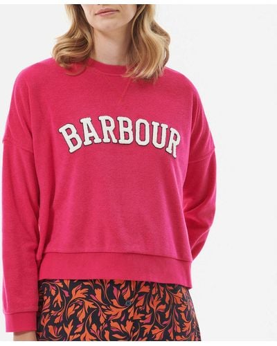 Barbour Bracken Stretch-jersey Sweater - Pink