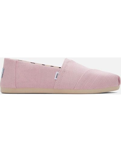 TOMS Alpargata Vegan Canvas Court Shoes - Pink