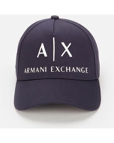 Armani Exchange Logo Baseball Cap - Blue