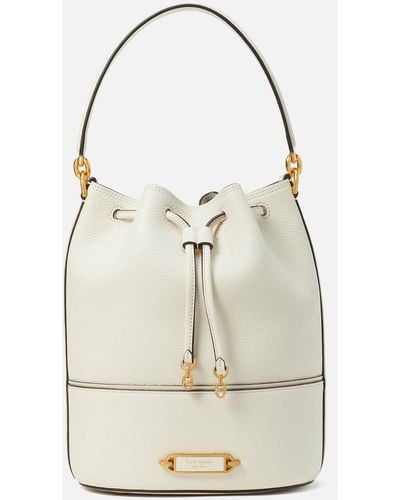 Kate Spade Gramercy Leather Bucket Bag - Natural