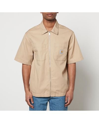 Carhartt Sandler Cotton-blend Twill Shirt - Natural