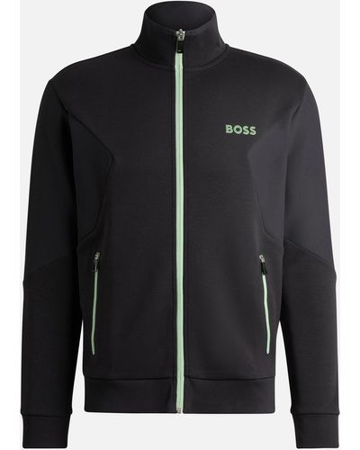 BOSS Skaz 1 Cotton-blend Tracksuit Jacket - Black