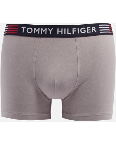 Tommy Hilfiger Stretch-cotton Boxer Briefs - Gray