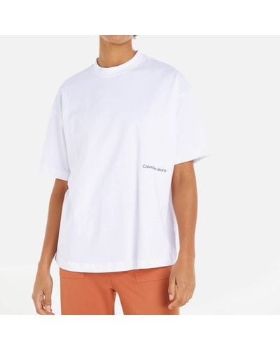 Calvin Klein Gradient Photoprint Cotton T-shirt - White