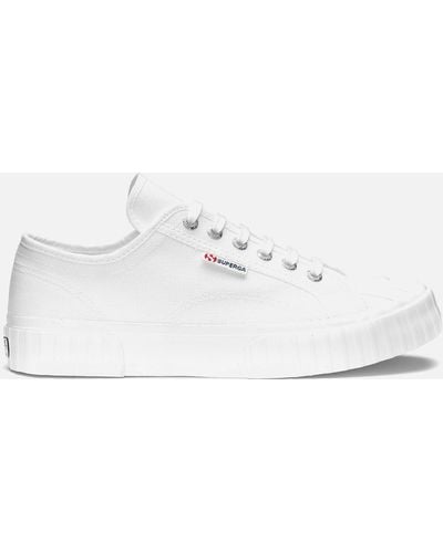 Superga 2630 Stripe Canvas Sneakers - White