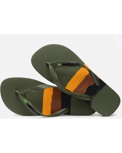 Havaianas Brasil Tech Rubber Eva Flip Flops - Green