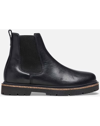 Birkenstock Gripwalk Slim Fit Leather Chelsea Boots - Schwarz