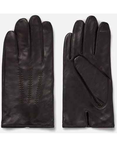 BOSS Leather Gloves - Black