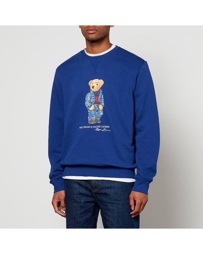 Polo Ralph Lauren Denim Bear Cotton-blend Sweatshirt - Blue