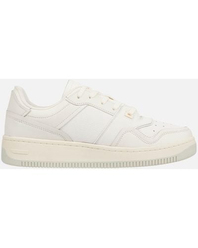 Tommy Hilfiger Basket Leather Sneakers - White