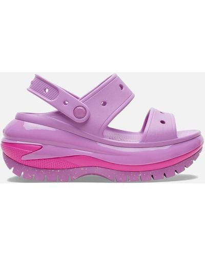 Crocs™ Classic Mega Crush Rubber Sandals - Purple
