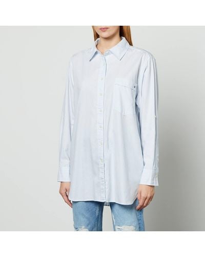 Tommy Hilfiger Oversized Cotton Shirt - Weiß