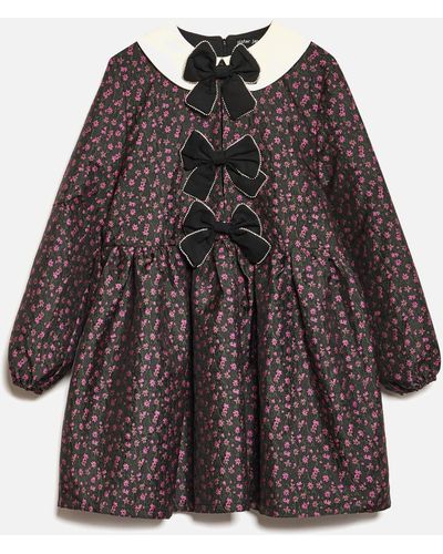 Sister Jane Fantasy Jacquard Mini Dress - Brown