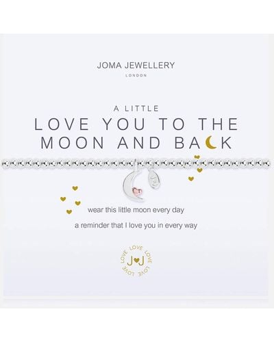 Joma Jewellery A Little Love You To The Moon And Back Bracelet - White