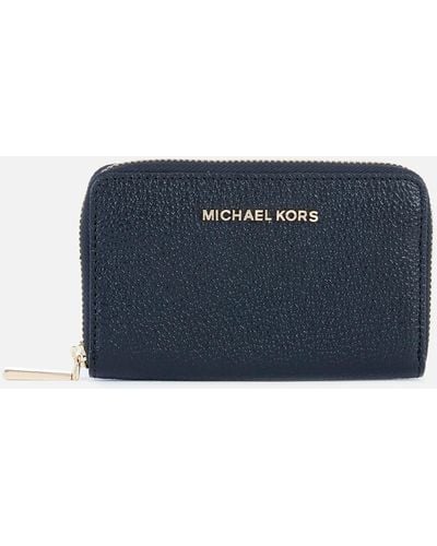 MICHAEL Michael Kors Jet Set Small Leather Card Case - Blue