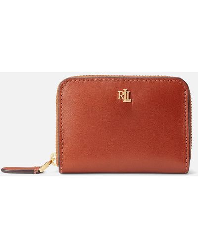 Ralph Lauren Leather Continental Wallet - Brown