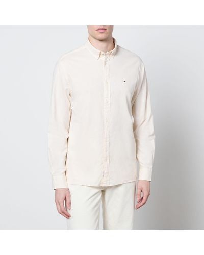 Tommy Hilfiger 1985 Flex Oxford Cotton-blend Shirt - Natural