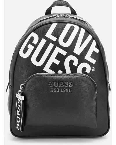Guess Haidee Large Logo Backpack - Black