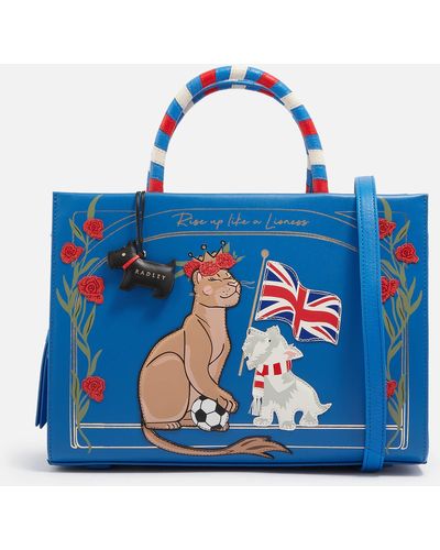 Radley The World Cup Leather Multiway Tote Bag - Blue