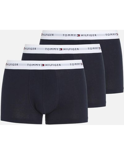 Tommy Hilfiger 3-pack Cotton-blend Trunks - Blue