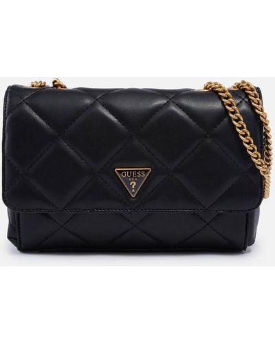 Guess Cessily Convertible Cross Body Bag - Black
