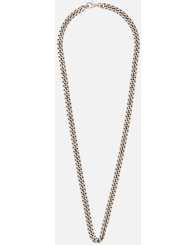 Serge Denimes Sterling Silver Curb Chain Necklace - Metallic