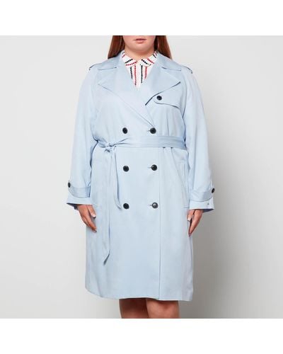 Tommy Hilfiger Curve Trench Coat - Blue