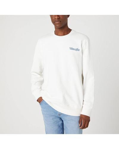 Wrangler Graphic Cotton Sweatshirt - White