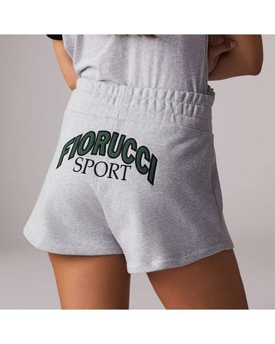 Fiorucci Sport Cotton-Jersey Shorts - Gray