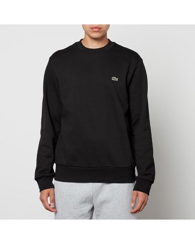 Lacoste Crew Neck Fleece Sweatshirt - Black