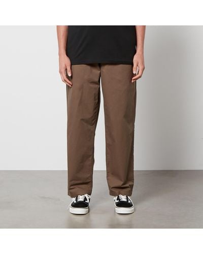 Vans Range Baggy Tapered Cotton Joggers - Brown