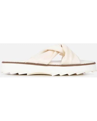 EMU Silky Leather Sandals - White