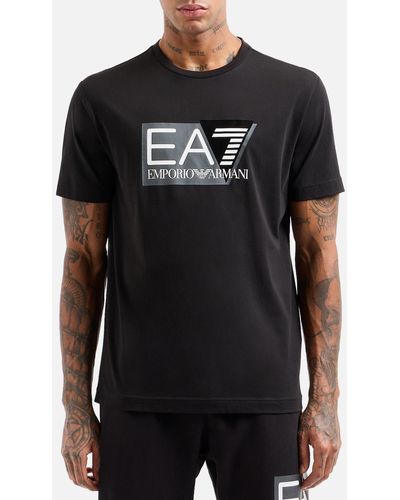 EA7 Pima Visibility Cotton T-shirt - Black