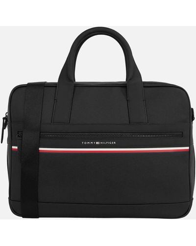 Tommy Hilfiger Stripe Computer Bag - Black