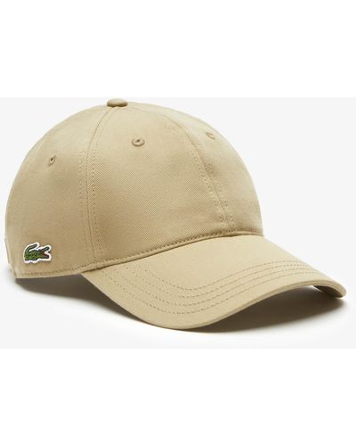 Lacoste Side Logo Cotton-Twill Baseball Cap - Natur