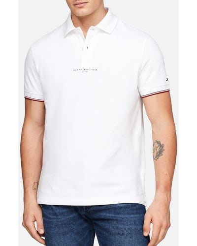 Tommy Hilfiger Organic Cotton-blend Polo Shirt - White