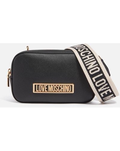 Love Moschino Borsa Faux Leather Cross Body Bag - Black