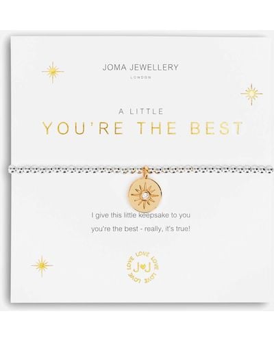 Joma Jewellery You're The Best Bracelet - White