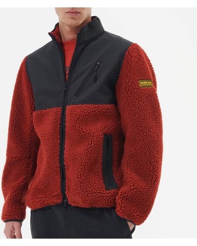 Barbour Tech Shell And Fleece Jacket - Red