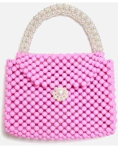 Sister Jane Adorn Acrylic Bead Bag - Pink