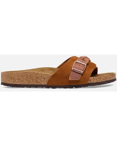 Birkenstock Pula Suede Slim-fit Sandals - Brown