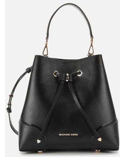 MICHAEL Michael Kors, Bags, Michael Kors Womens Black Mercer Gallery  Medium Convertible Bucket Bag