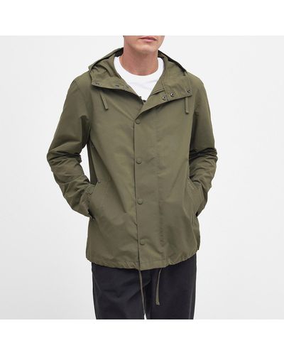 Barbour Quay Showerproof Shell Parka Jacket - Green