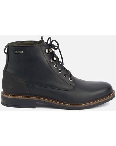 Barbour Deckham Leather Boots - Black