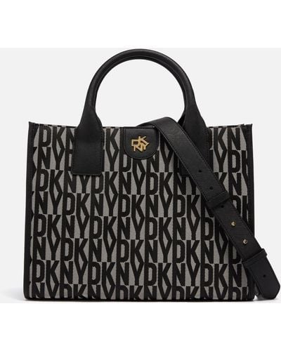DKNY Elissa Pebble Leather Cross Body Bag, Black at John Lewis & Partners