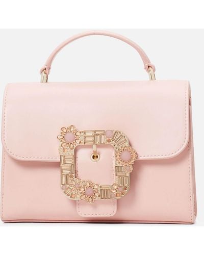 Kate Spade Lovitt Buckled Small Top Handle Bag - Pink